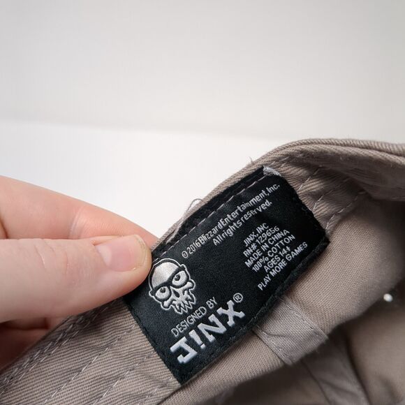 Overwatch Logo Snapback Hat Brown One Size Adjustable Blizzard Jinx - Picture 9 of 9